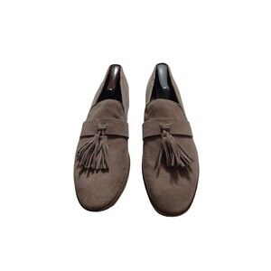 Franco Sarto Tan Suede Havea Tassel Loafers Neutral Boho Minimalist Women’s 11M